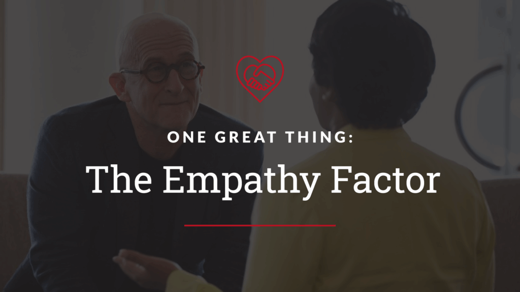 One Great Thing: The Empathy Factor by Barry Nash